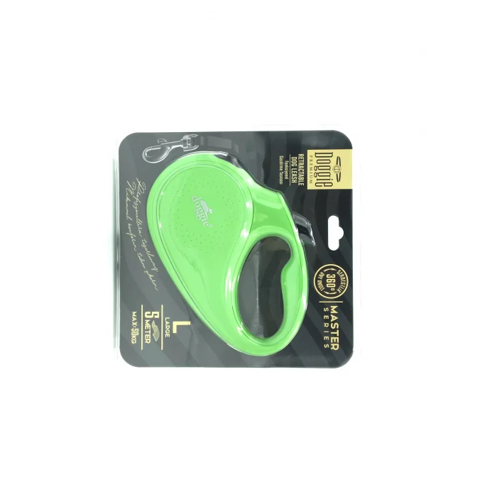 Doggie Master Seri Otomatik Makaralı Köpek Gezdirme 12 kg / 3 M Yeşil