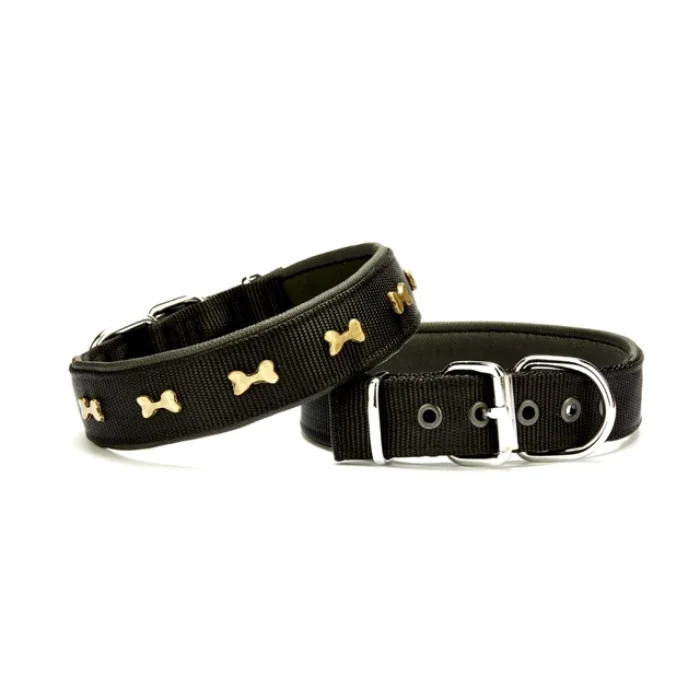 Doggie Softlu Dokuma Köpek Boyun Tasması 3 cm x 55 cm Siyah