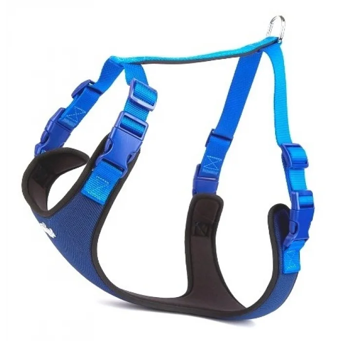 Doggie Yumuşak Softlu Köpek Göğüs Tasması 45/55 cm Mavi