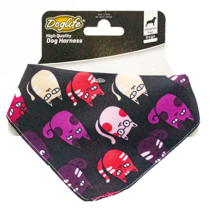 Doglife Kediler ve Köpekler İçin Fular Bandana (Karışık Renk/Desenlerde)