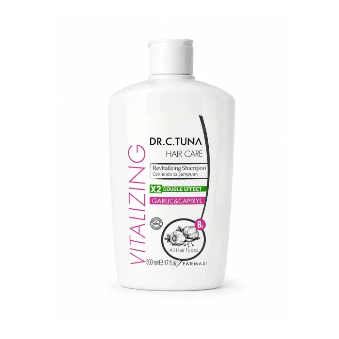 Dr. C. Tuna Vitalizing Sarımsak & Capixyl Koparak Dökülen Saçlar İçin Canlandırıcı Şampuan 500 ml