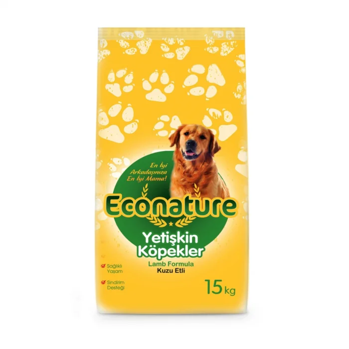 Econature Kuzu Etli Yetişkin Köpek Maması 15 Kg