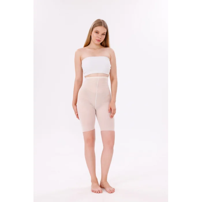 Freshness 0007 Lazer Kesim Tül Yüksek Bel Şort Korse