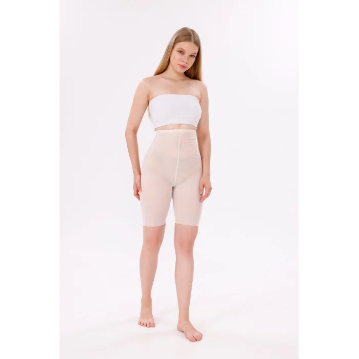 Freshness 0007 Lazer Kesim Tül Yüksek Bel Şort Korse