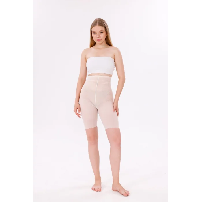 Freshness 0007 Lazer Kesim Tül Yüksek Bel Şort Korse