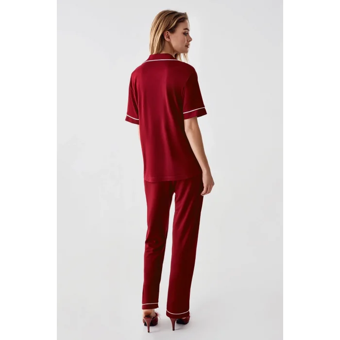 Freshness 324 Kadın 4Lü Sabahlıklı Şorlu Pijama Takımı