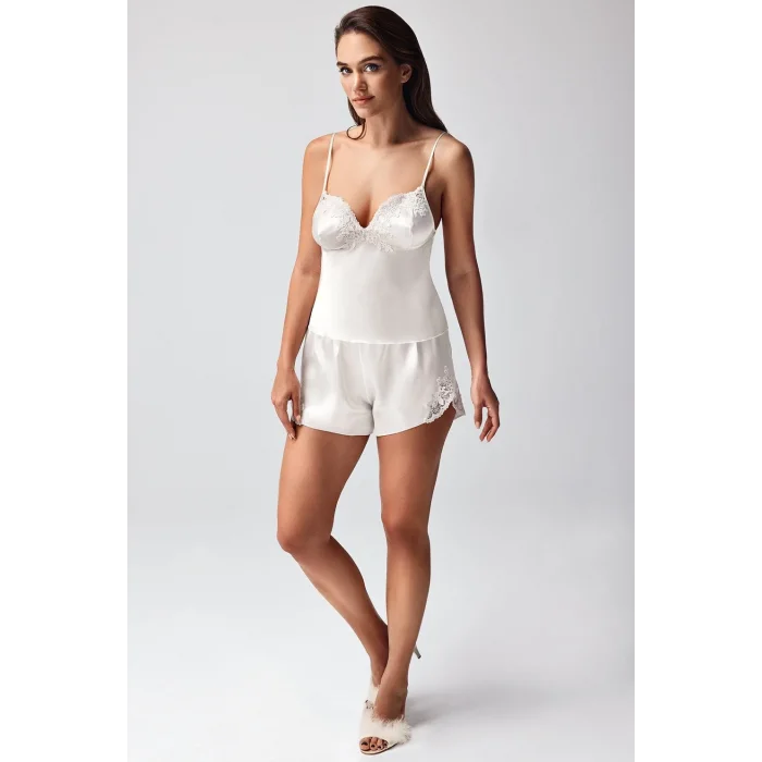 Freshness 9950-ŞT Saten Askılıı Şort Takımı