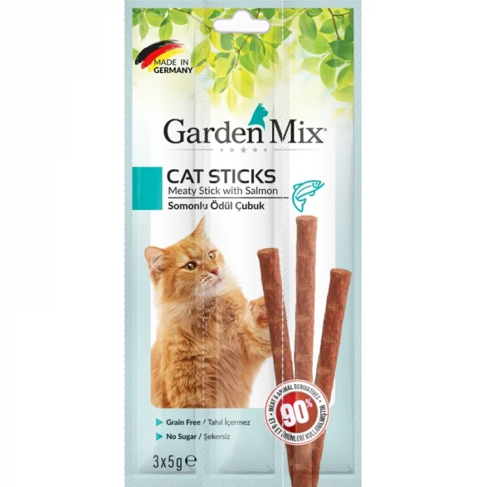 Gardenmix Somonlu Kedi Stick Ödül 3*5g