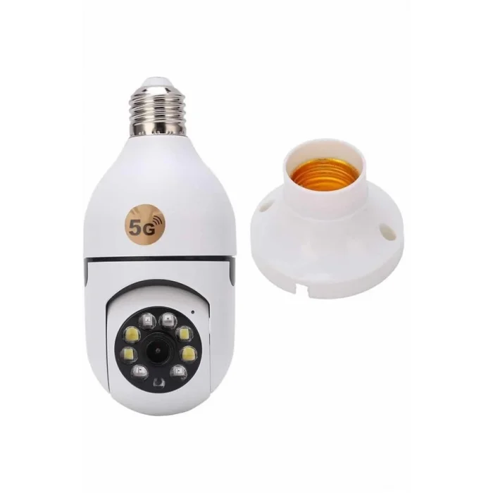 Gece Görüşlü Akıllı Dönebilen Ev Kamerası Ampül Kamera (Kopya)