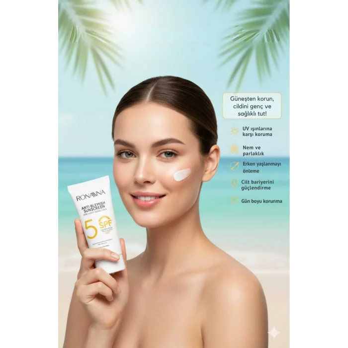 Güneş Kremi - Leke Karşıtı, Yüksek Korumalı Spf50 , Aydınlatıcı, Tüm Cilt Tipleri Için - 50ml