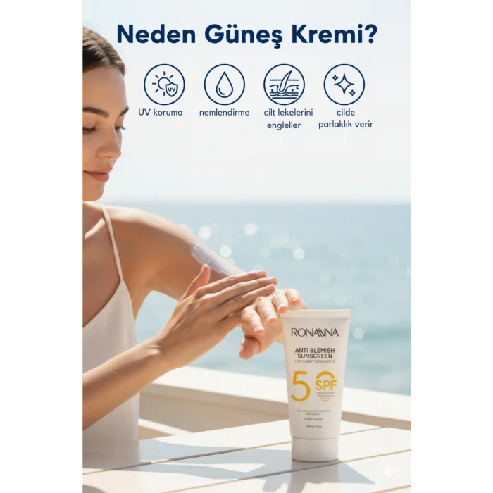 Güneş Kremi - Leke Karşıtı, Yüksek Korumalı Spf50 , Aydınlatıcı, Tüm Cilt Tipleri Için - 50ml