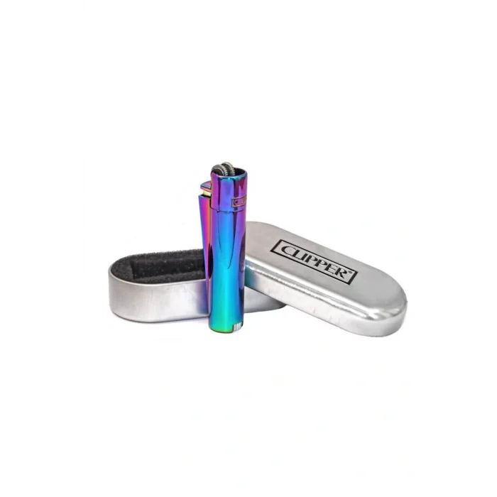 Genel Ürün Gökkuşağı Renkli Clipper Metal Çakmak (renk Gökkuşağı)