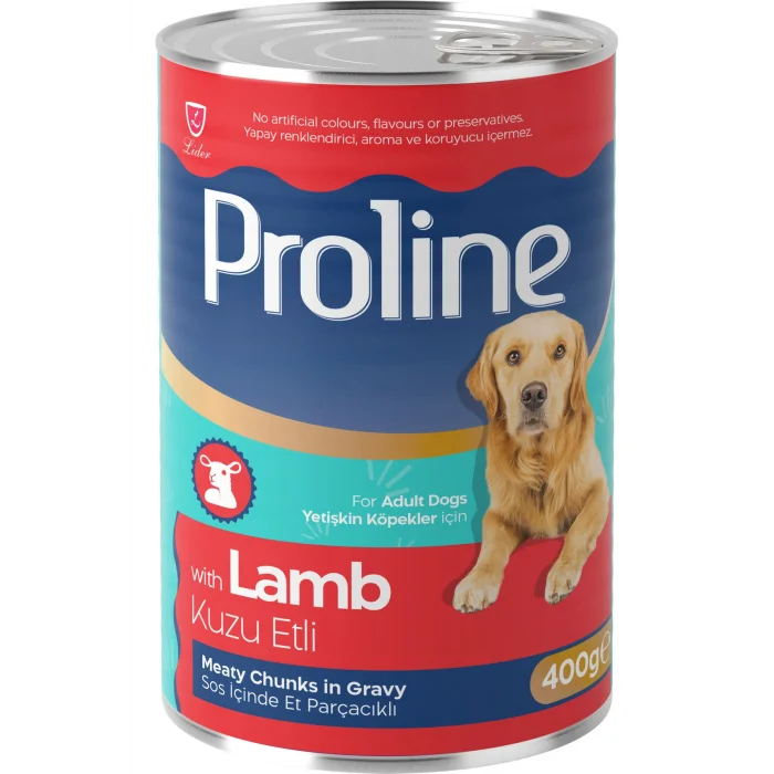 Genel Ürün Kuzu Etli Sos İçinde Et Parçacıklı Köpek Konservesi 400g x 24 Adet