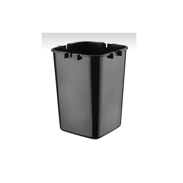 Genel Ürün 8 Lt Click Kapaklı Tutma Saplı Iç Kovalı Tezgah Üst Mutfak Çöp Kovası - Siyah (büyük Boy)