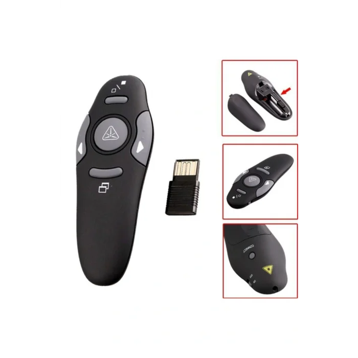 Genel Ürün Hubstein Lazer Sunum Kumandası Kablosuz Sunum Kalemi Powerpoint Slayt Atlatıcı Presenter