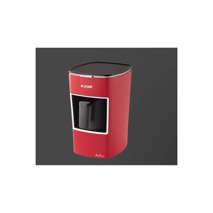 Genel Ürün Mini Telve Kahve Makinası Kırmızı 670 Watt Işıklı Uyarı