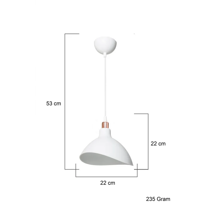 Lamba Beyaz Sarkıt Avize Yatak Odası Salon Mutfak Koridor Lamba