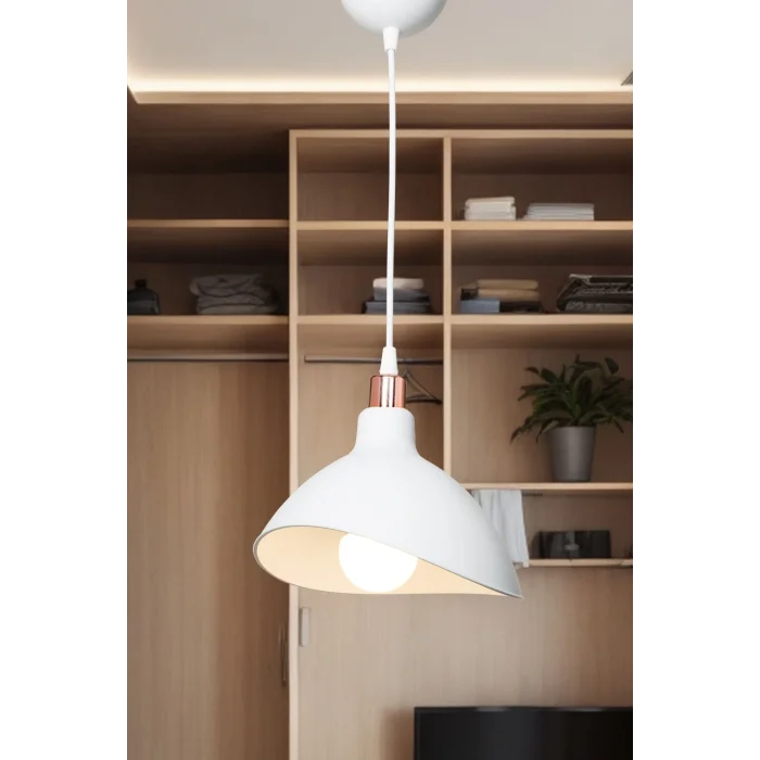 Lamba Beyaz Sarkıt Avize Yatak Odası Salon Mutfak Koridor Lamba