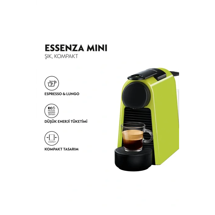 Genel Ürün D30 Green Essenza Mini Espresso Kahve Makinesi,Yeşil