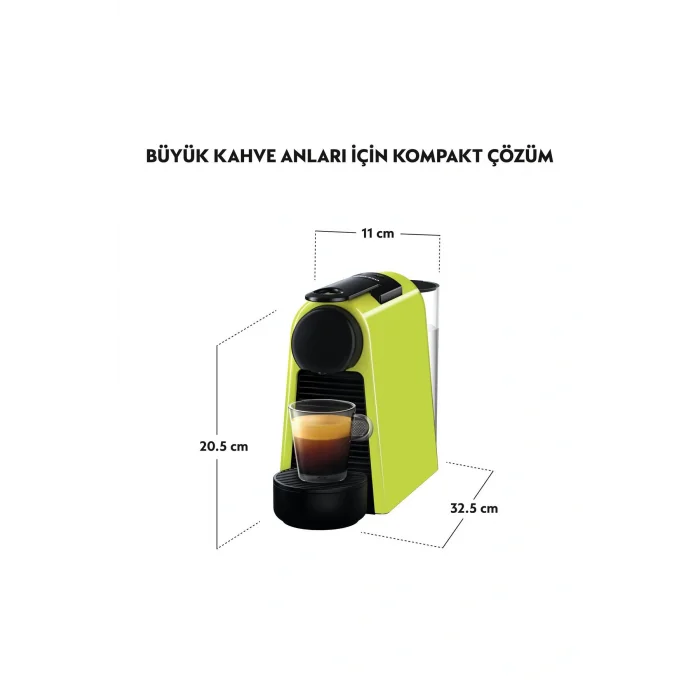 Genel Ürün D30 Green Essenza Mini Espresso Kahve Makinesi,Yeşil