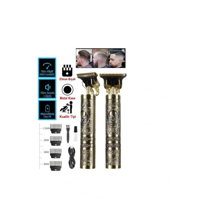 Genel Ürün Premium T Bıçak Traş Makinesi Kuaför Berber Makinası Çizim Epilasyon Öncesi Sıfır Kesim