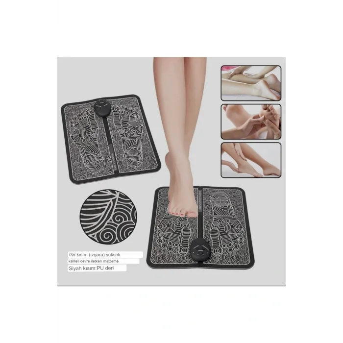 Genel Ürün Amg 10 Ems Elektronik 19 Kademe Hız Ayarlı Ayak Masaj Aleti Akupunktur Tam Otomatik Ems Masaj Pedi