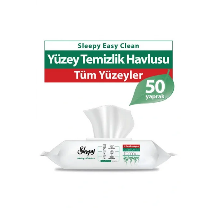 Havlu Easy Clean Yüzey Temizlik Havlusu (Beyaz Sabun Kokulu) 50 Yaprak