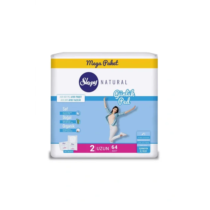 Genel Ürün Natural Günlük Ped Uzun 64 Adet