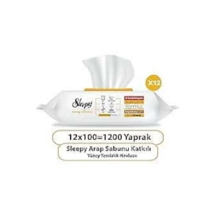 Havlu Easy Clean Arap Sabunu Katkılı Yüzey Temizlik Havlusu 100 Yaprak