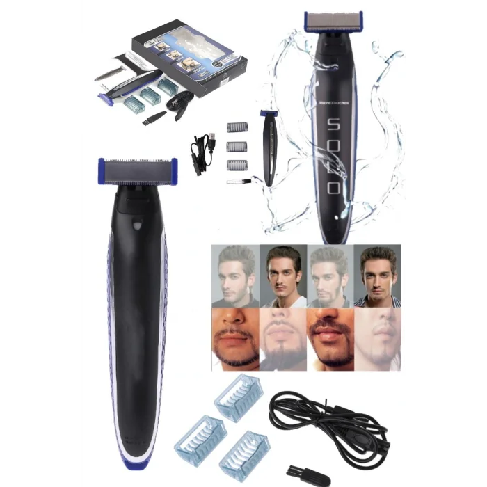 Genel Ürün Elektrikli-jilet Çift Taraflı Bıçak Kafası Tıraş Makinesi Değişimi Için Şarjlı Sakal Şekillendirici