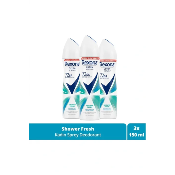 Genel Ürün Shower Fresh Kadın Sprey Deodorant 3 X 150 ml