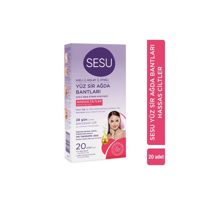 Genel Ürün Yüz Sir Ağda Bandı Hassas Ciltler 20 Li