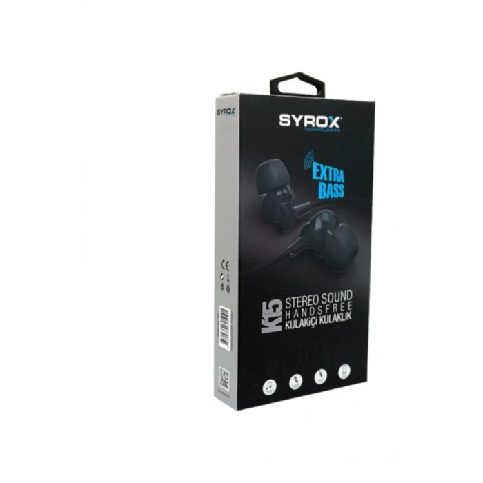 Genel Ürün K15 Metal Mikrofonlu Kablolu Siyah  Extra Bass Kulakiçi Kulaklık