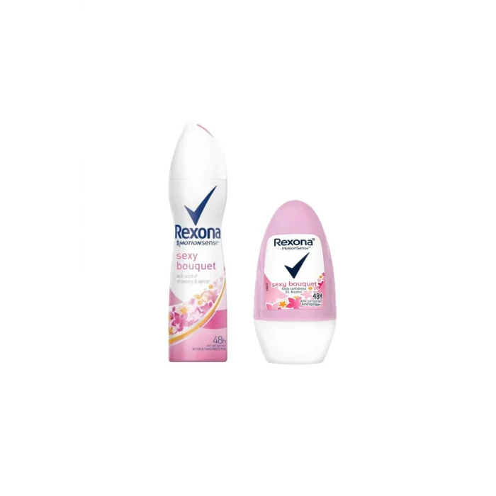 Genel Ürün Kadın Deodorant Sexy Bouquet 150 ml  Rexona Sexy Bouquet Kadın Roll On Deodorant 50 ml 2 li Set