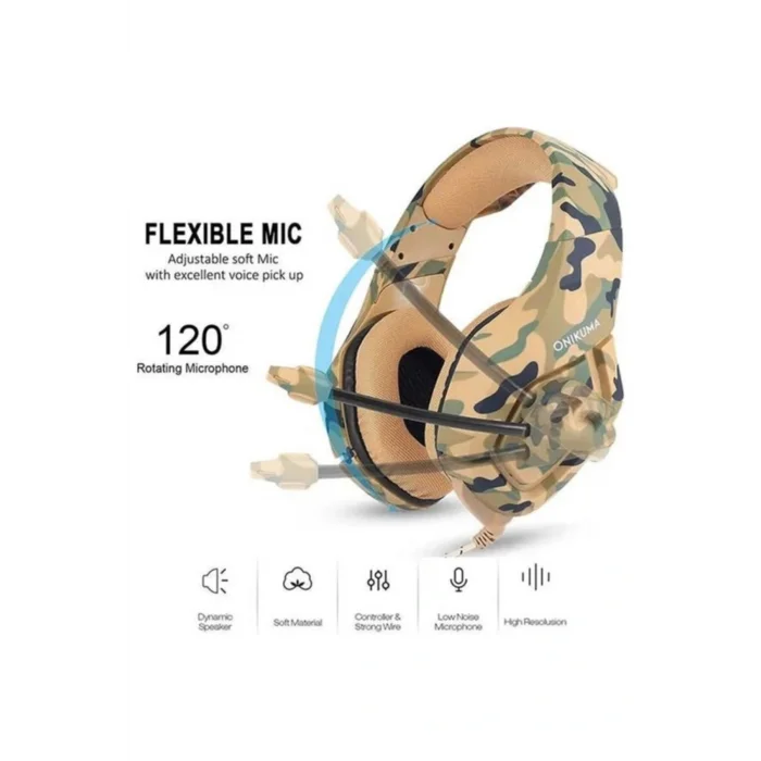 Genel Ürün Profesyonel Oyuncu Kulaklığı Telefon Uyumlu Gaming Kulaklık Siyah Renkli Led Pc/ps4/--k1b