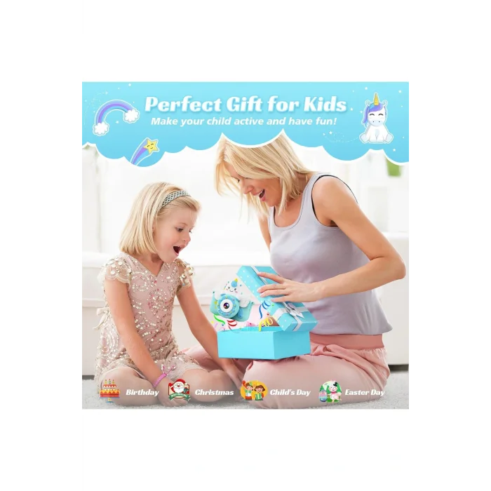 Genel Ürün Çocuk Kamerası, 32 GB SD Kartlı ve Selfie Moduna sahip, 1080P Dijital Kamera 3-10 Yaş