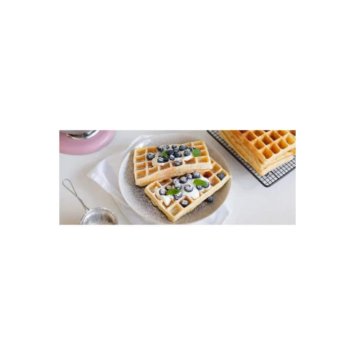 Genel Ürün Kare Waffle Makinesi Brüksel 4x6