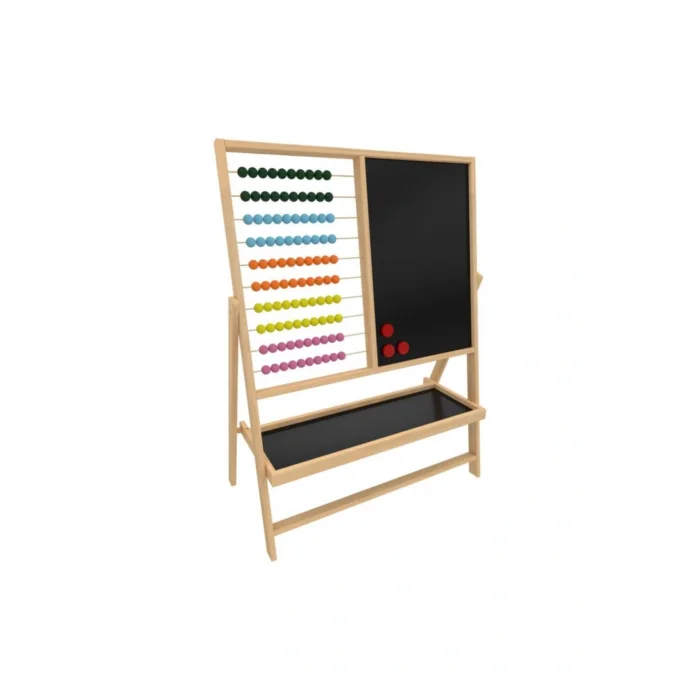 Genel Ürün 380 Ahşap Ayaklı, Abaküslü Yazı Tahtası Tebeşirli 40 X 55 Cm