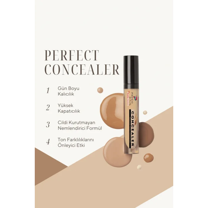 Genel Ürün Nemlendirici Özellikli Orta Ton Kapatıcı Göz Altı Kapatıcı Concealer Phigo