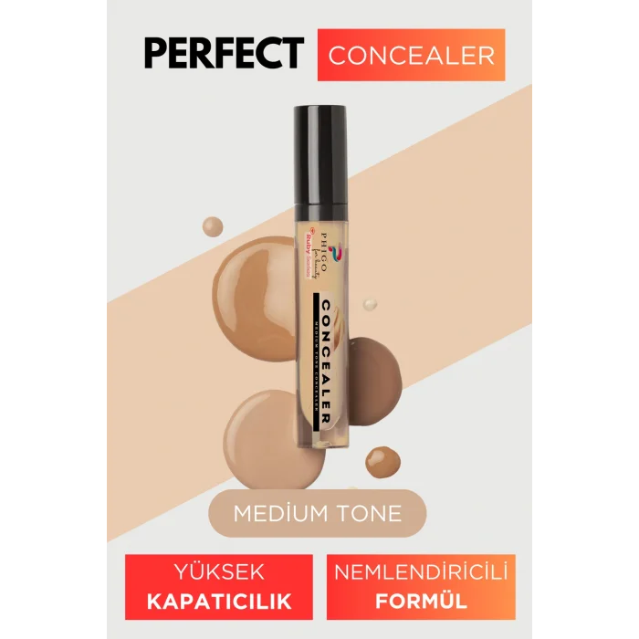 Genel Ürün Nemlendirici Özellikli Orta Ton Kapatıcı Göz Altı Kapatıcı Concealer Phigo