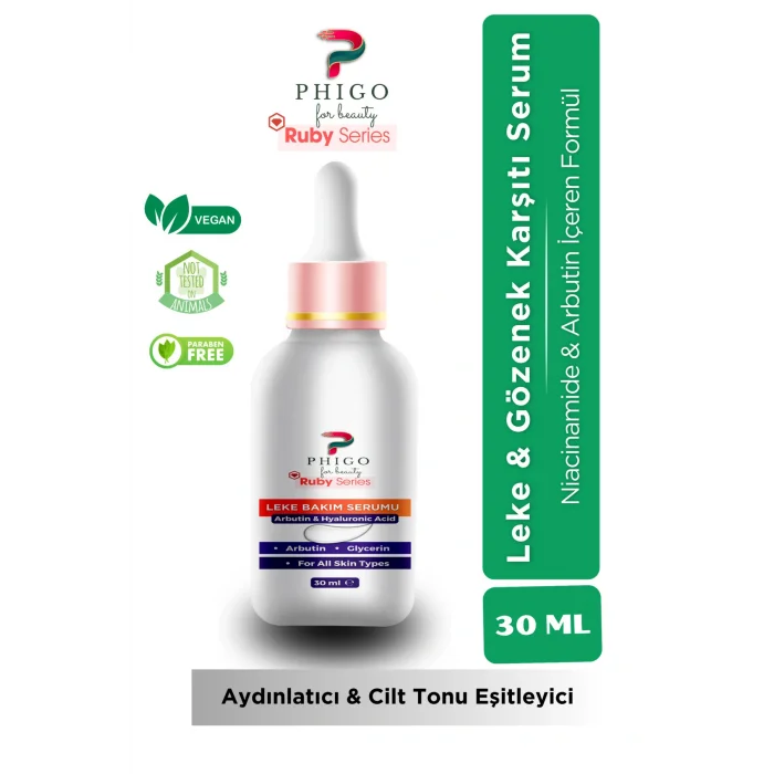 Genel Ürün Leke Gözenek Karşıtı Cilt Bakım Serumu Niacinamide Arbutin İçeren Özel Formül 30 ML Phigo