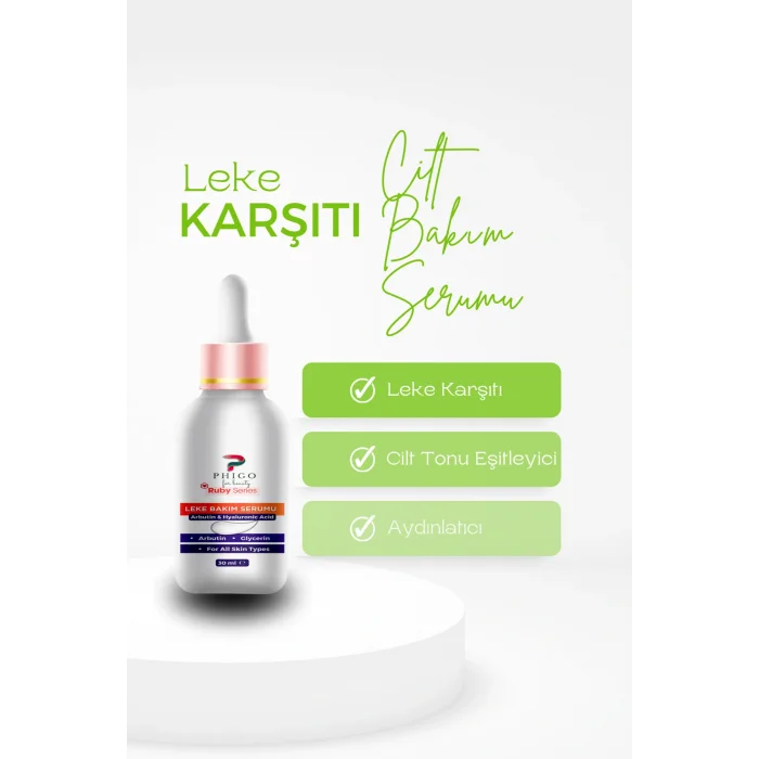 Genel Ürün Leke Gözenek Karşıtı Cilt Bakım Serumu Niacinamide Arbutin İçeren Özel Formül 30 ML Phigo