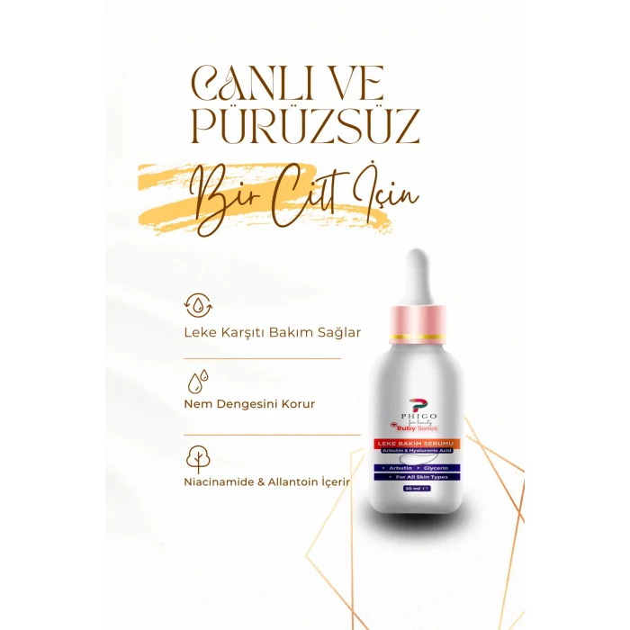 Genel Ürün Leke Gözenek Karşıtı Cilt Bakım Serumu Niacinamide Arbutin İçeren Özel Formül 30 ML Phigo