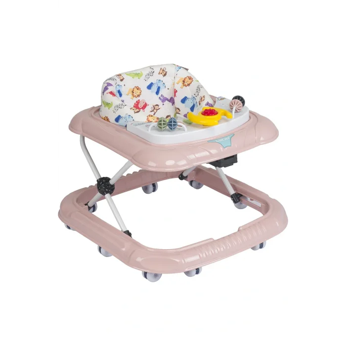 Oyuncak Lüx Oyuncaklı 5 Farklı Müzikli ve Işıklı 3 Kademe Yükseklik Ayarı Örümcek Direksiyonlu Bebek Yürüteç