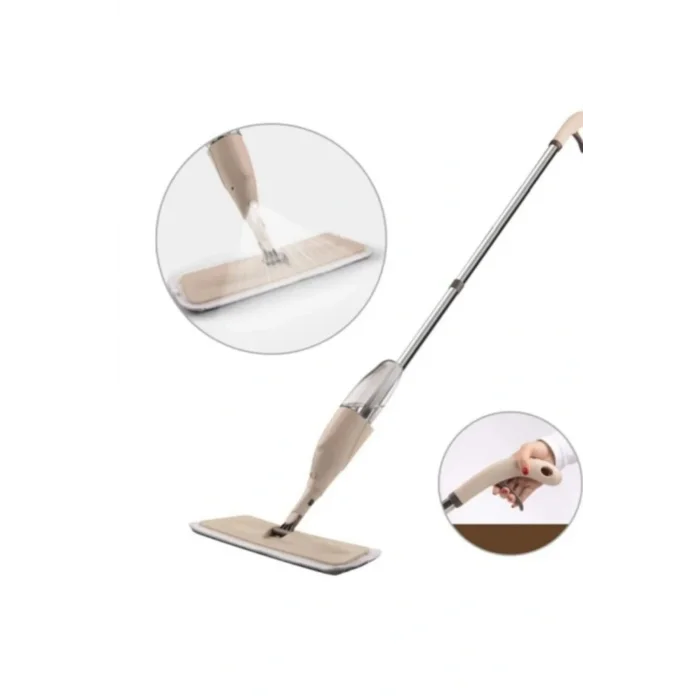 Genel Ürün Sprey 360 Derece Dönen Su Püskürtmeli Mop 1 adet Mikrofiber paspaslı