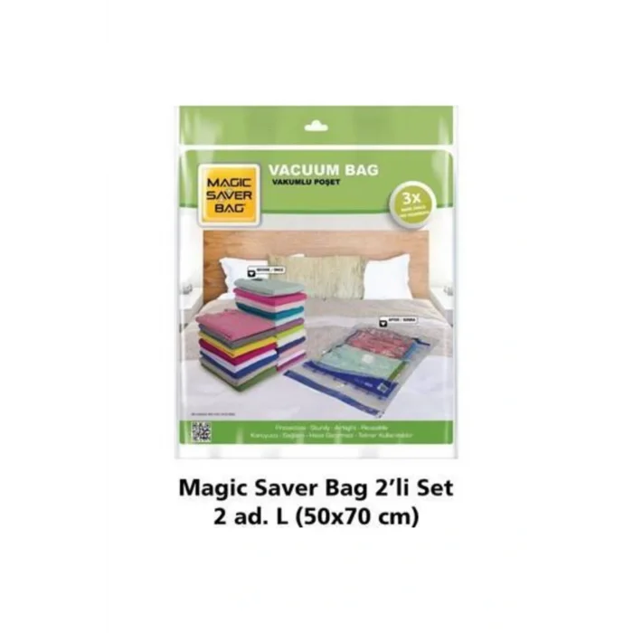 Genel Ürün Vakumlu Hurç 2li Set Large 50x70 - 2 - Turuncu