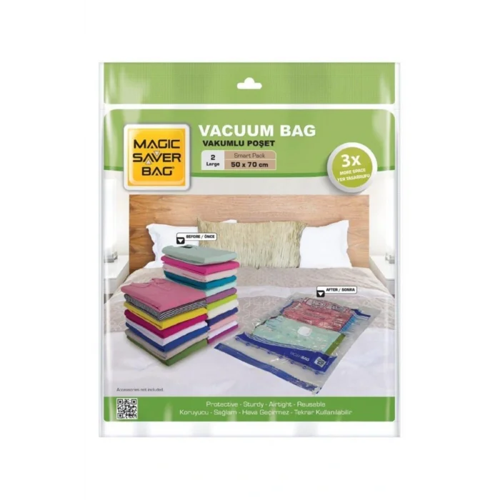 Genel Ürün Vakumlu Hurç 2li Set Large 50x70 - 2 - Turuncu