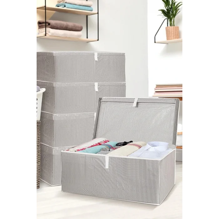 Genel Ürün 2 Adet Mega Kutu Hurç 60*40*30 Cm - Tela - 2 - Gri