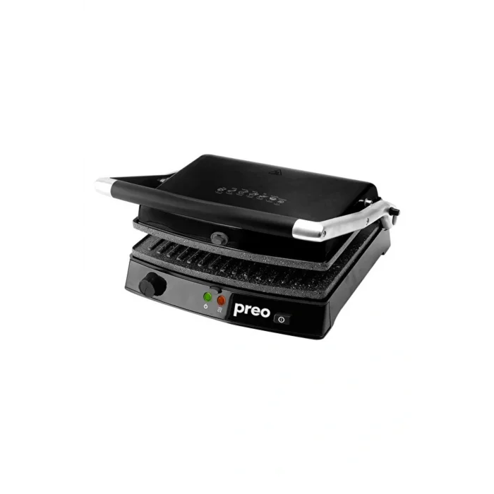 Genel Ürün Ptg05 2000w 6 Tost Kapasiteli Döküm Plakalı Siyah Tost Makinesi