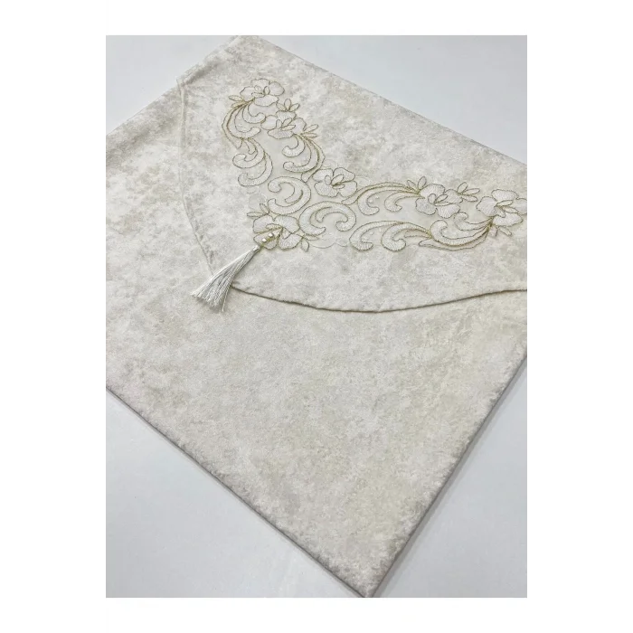 Genel Ürün Püsküllü Güpürlü Işlemeli Çeyizlik Lüks Kadife Zarf Bohça